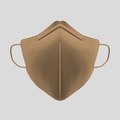 Callie Mask: 3D wing mask, antibacterial mask made in Malaysia, in colour Sandstorm & Rock The Beige